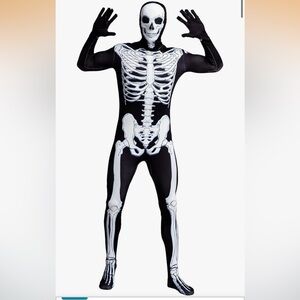Vrouw Skelet Kostuum Halloween Schoonheidsportret Van Een Skelet Vrouw Vrouw Skelet Kostuum Halloween Schoonheidsportret Van Een Skelet Vrouw